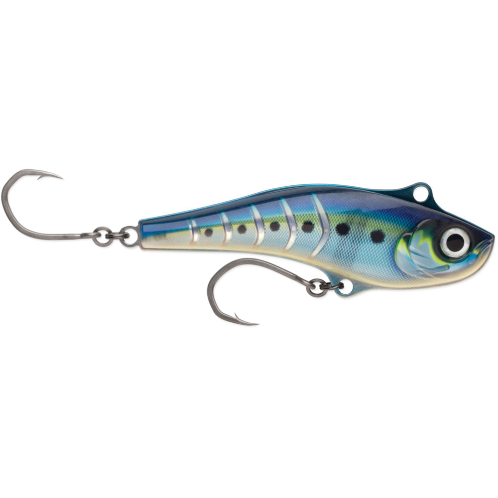 Rapala Sarda 22 - Blue Sardine Saltwater Trolling Lure with VMC TechSet Hooks - SD22BSRD