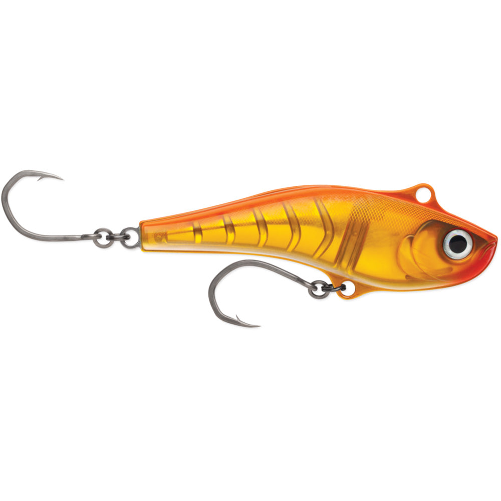 Rapala Sarda 22 - Gold Fluorescent Red Saltwater Lure for Multi-Species Fishing - SD22GFR
