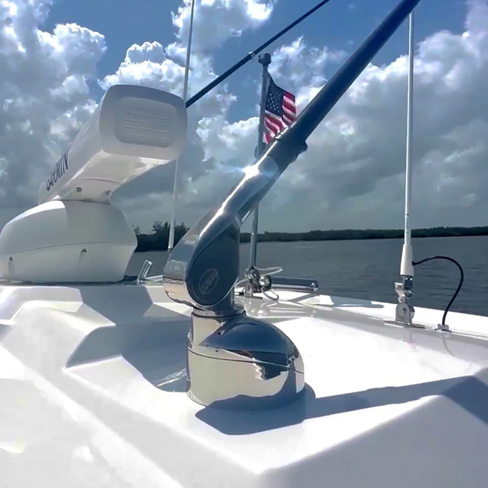 Rupp Marine Top Gun Z-90 Single-Handle Outrigger Mount Pair with 30:1 Gear Drive - A0-TPGN-Z90