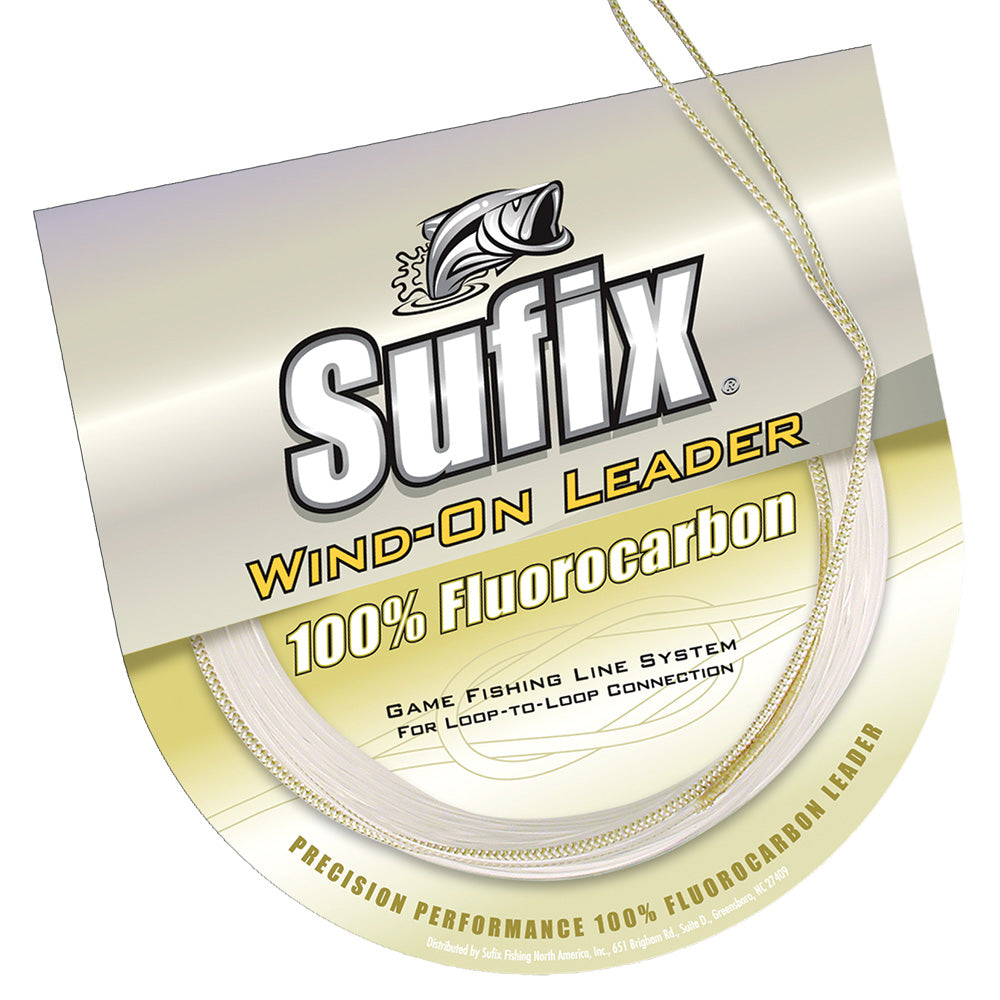 Sufix Wind-On 100% Clear Fluorocarbon Leader - 100 lb, 11 Yards - 700-100F