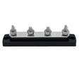 Bluewater Common Stud Busbar 4 Gang - Black - 312303-B-020