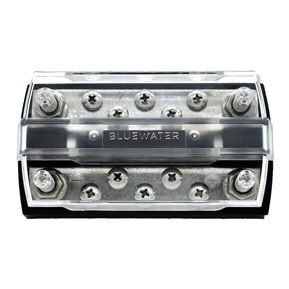Bluewater Dual Bus 10 Position Busbar 150 Amp with Dual Input Studs - 312723-B-022