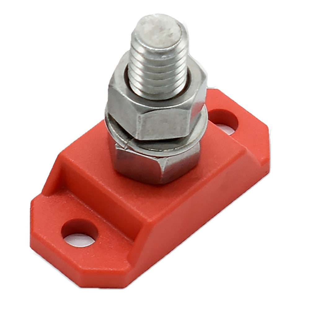 Bluewater 3/8 Inch Power Post - Red for Heavy-Duty Electrical Connections - 314300-R-038
