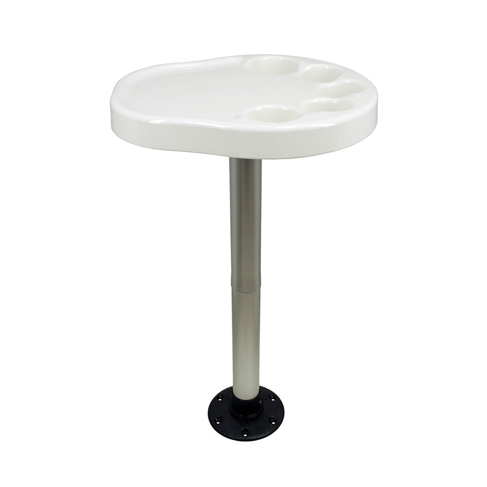 Springfield Marine Party Platter Thread-Lock Surface Mount Table Package - White - 1690901