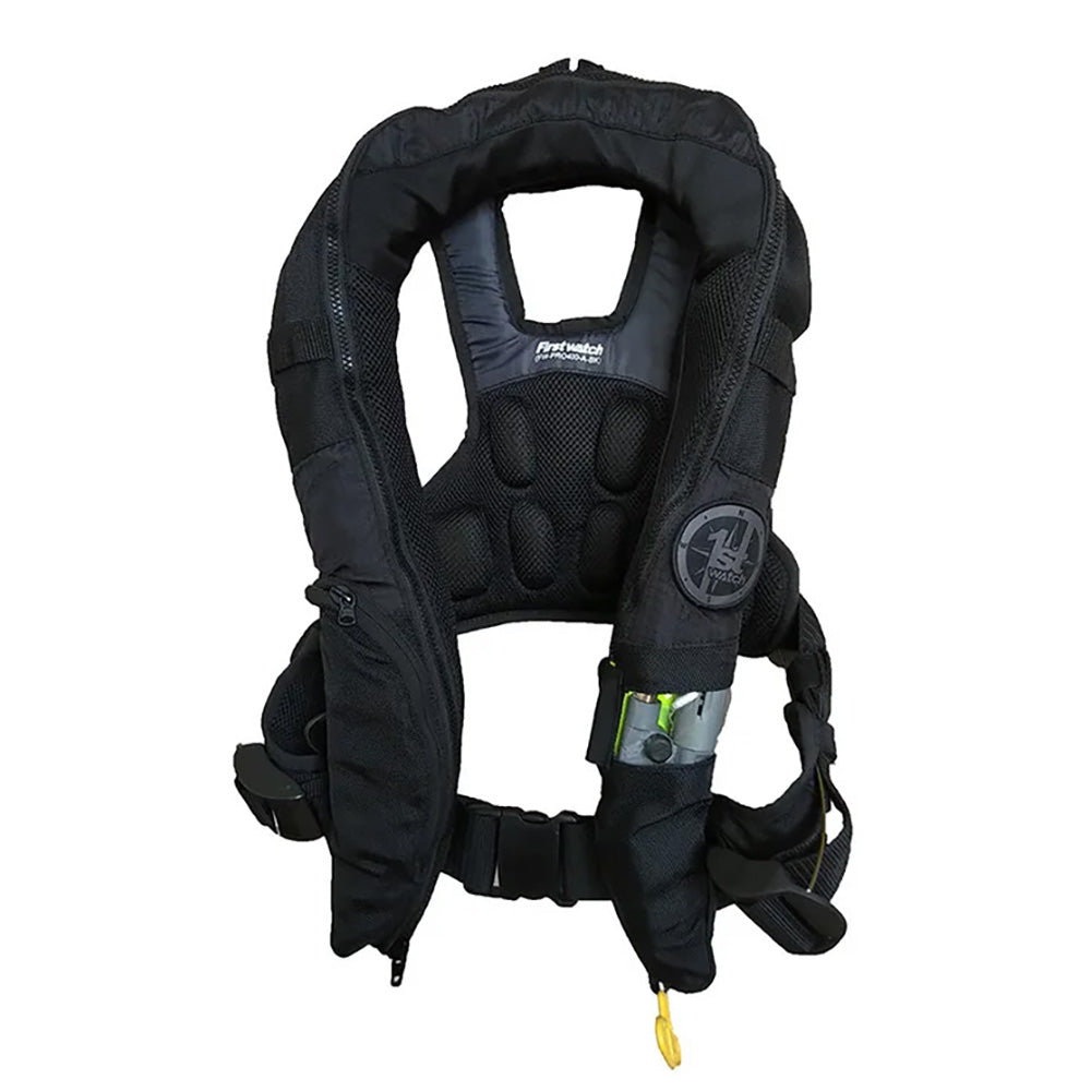 First Watch 38G Inflatable PFD with Auto/Manual Inflation - Black (Part Number: FW-40PROA/M-BK) - FW-40PROA/M-BK