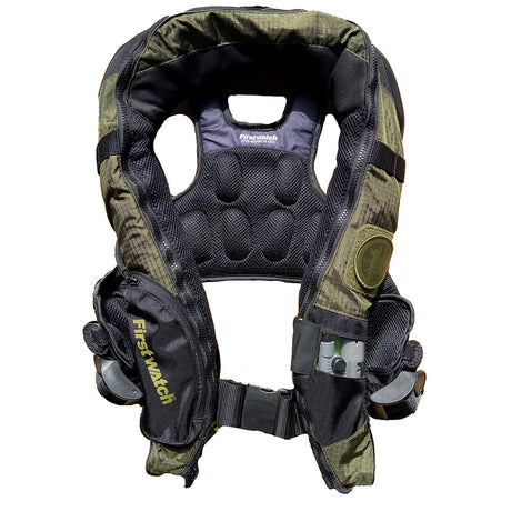 First Watch Auto/Manual Convertible 38G Inflatable PFD - Green - FW-40PROA/M-GN