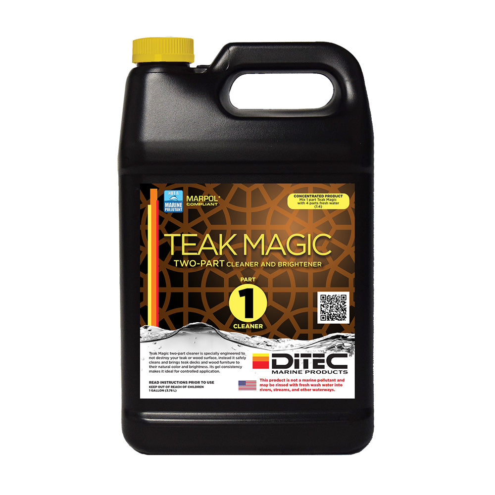 DiTEC Marine Products Teak Magic Part 1 - Gallon for Bright, Natural Teak Restoration - TC-MGGL-PRT1