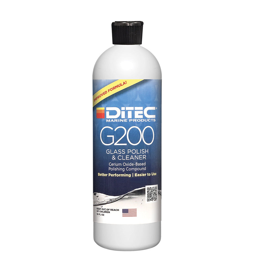 DiTEC Marine Products G200 Glass Polishing Compound - 16oz for Water Spot and Scratch Removal - YC-J3PK-5F15