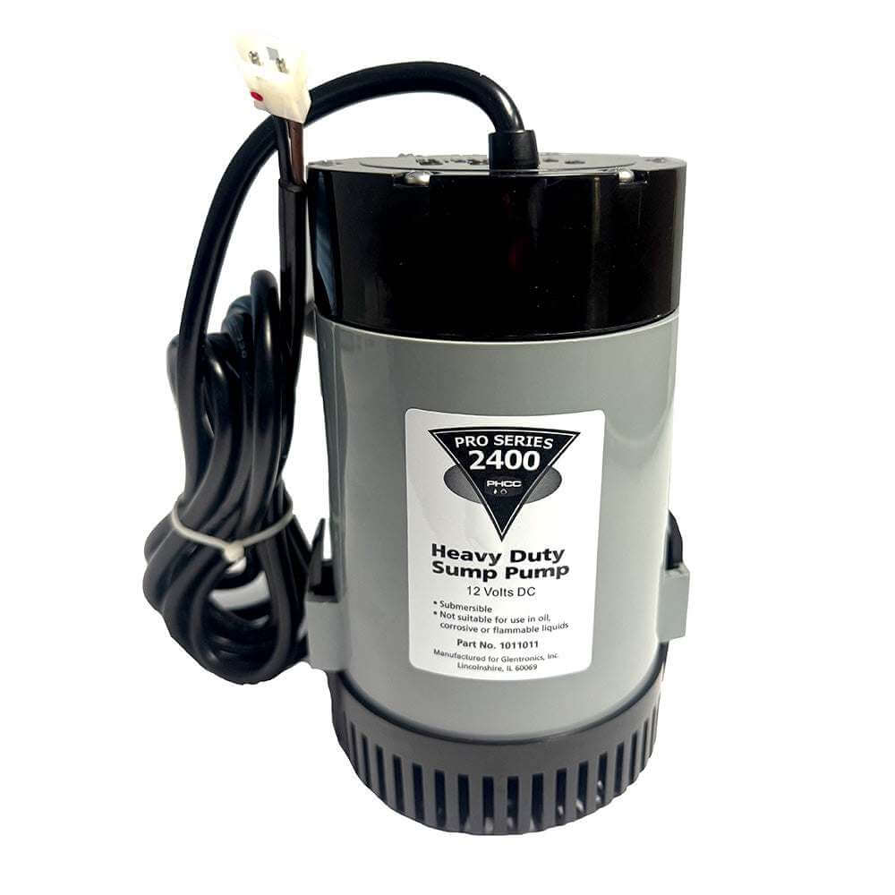 Johnson Pump Pro Series 2400 GPH 12V replacement sump pump with 1.5" discharge and 10' lift