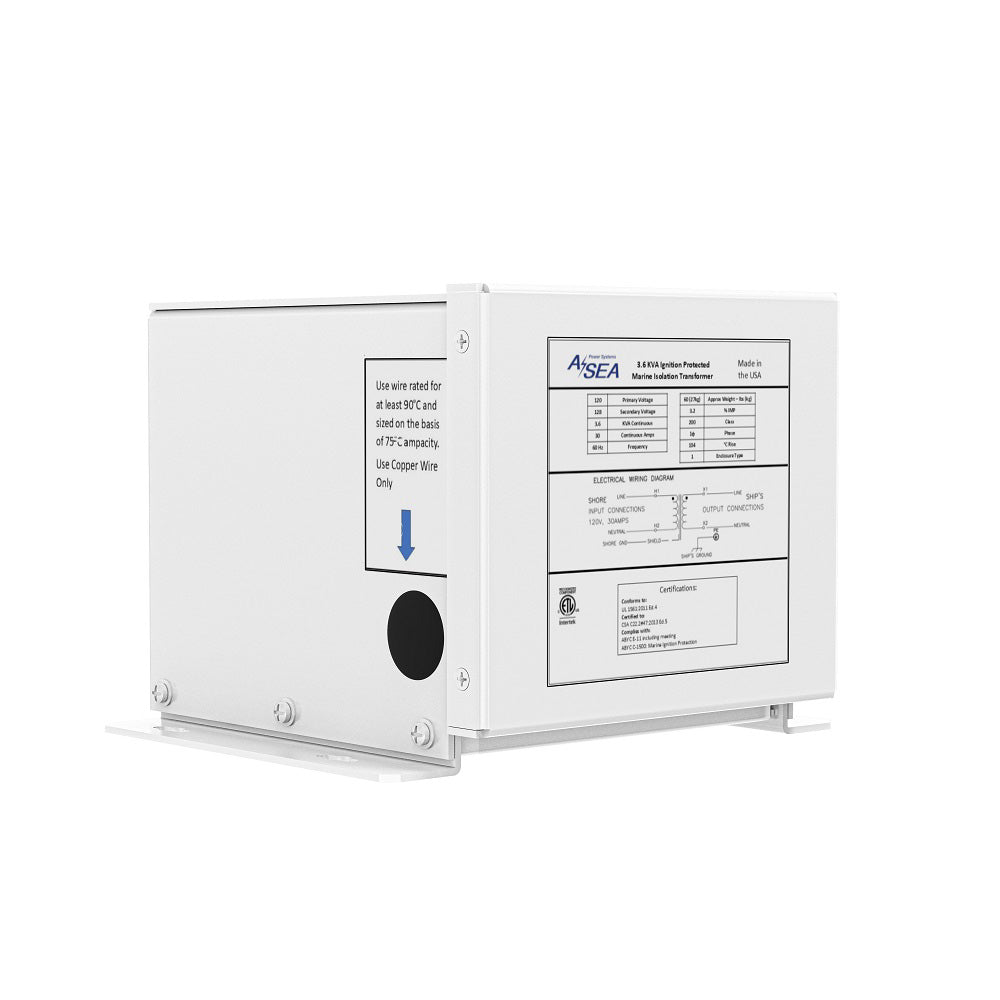 ASEA Power Systems 12 kVA Marine Isolation Transformer - Safe, Reliable Power for Vessels - 634103