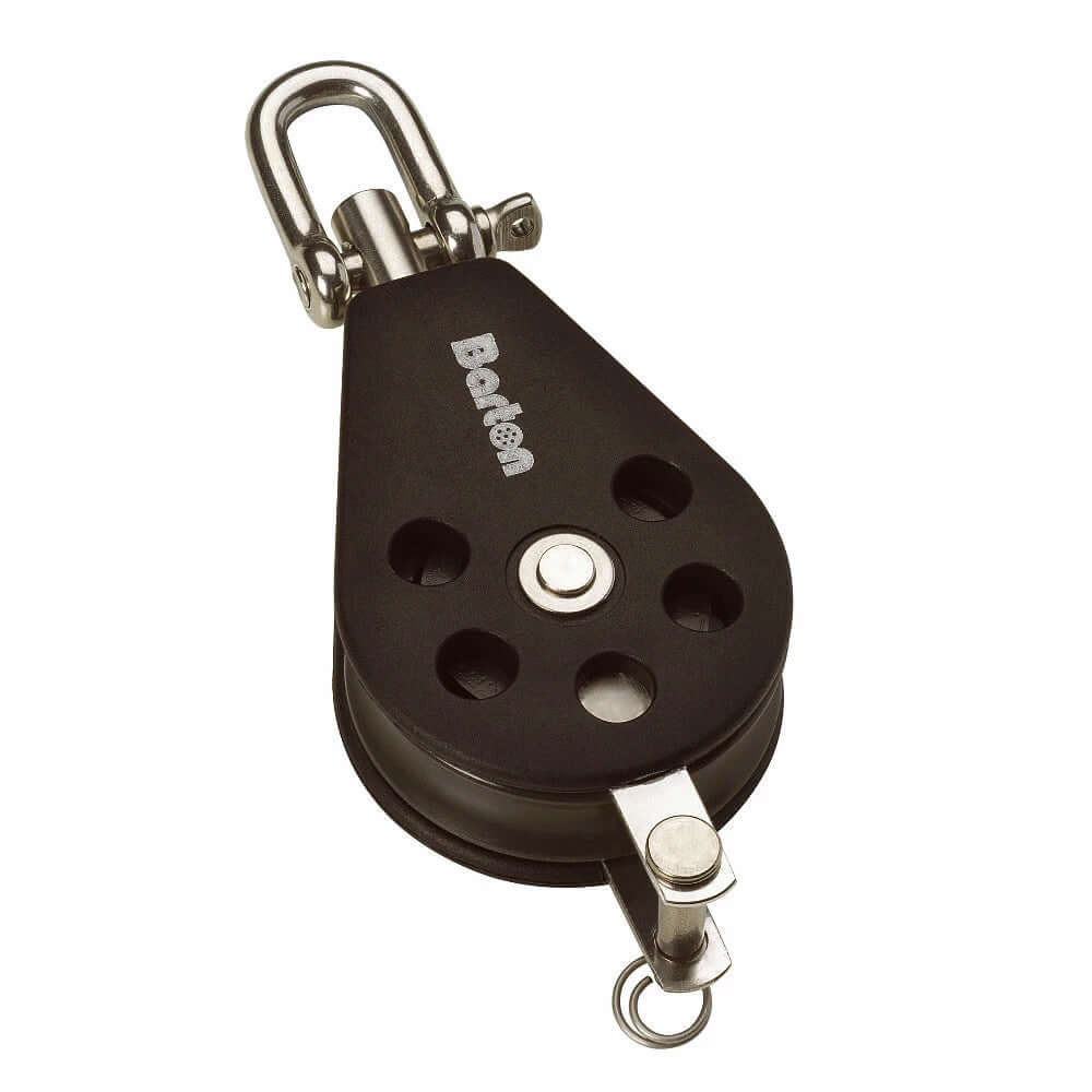 Barton Size 2 35mm Plain Bearing Pulley Block Single Swivel & Becket - N02131