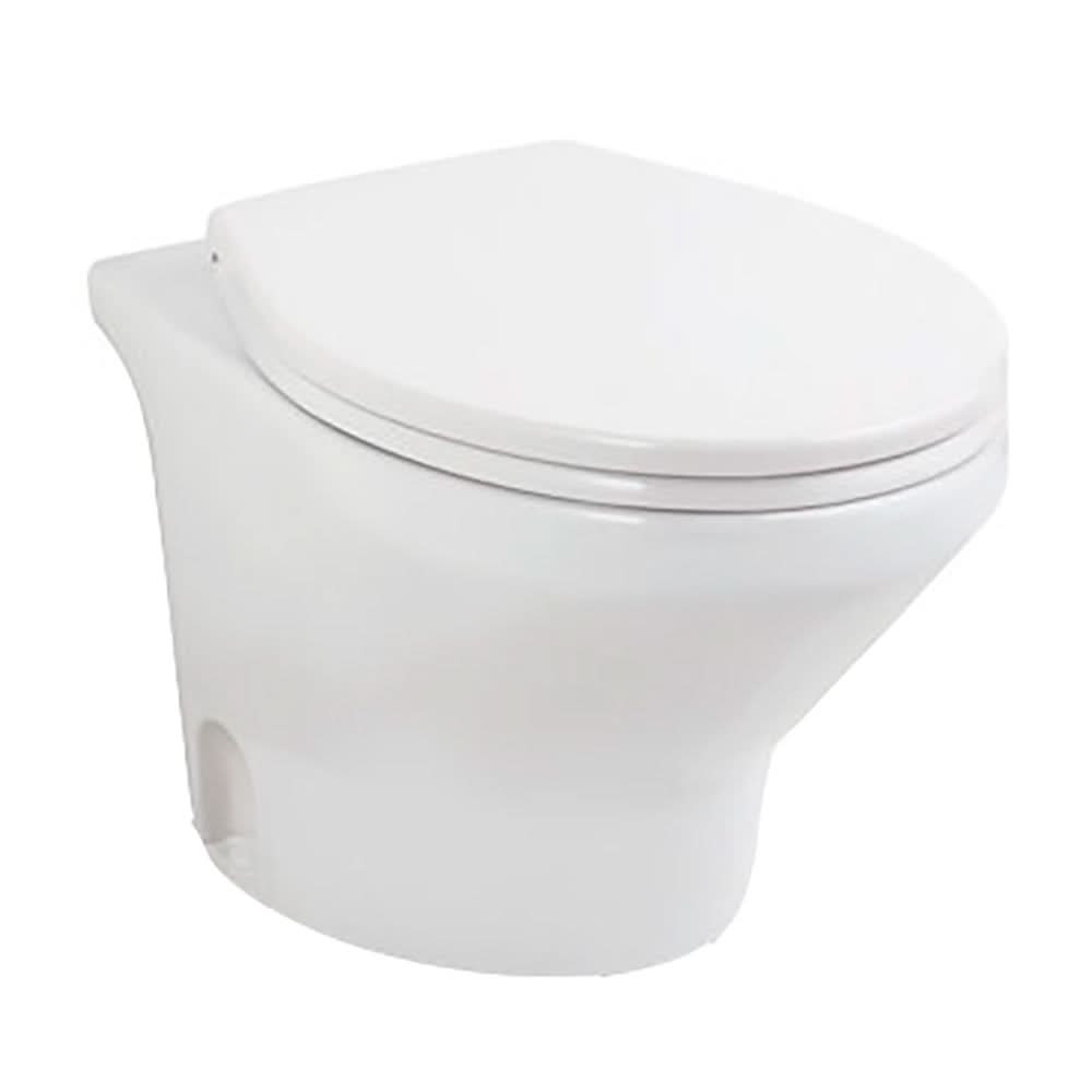 Thetford Compass Touch Toilet - Low, White, 24V - T-COM024PW/TSFT/NA