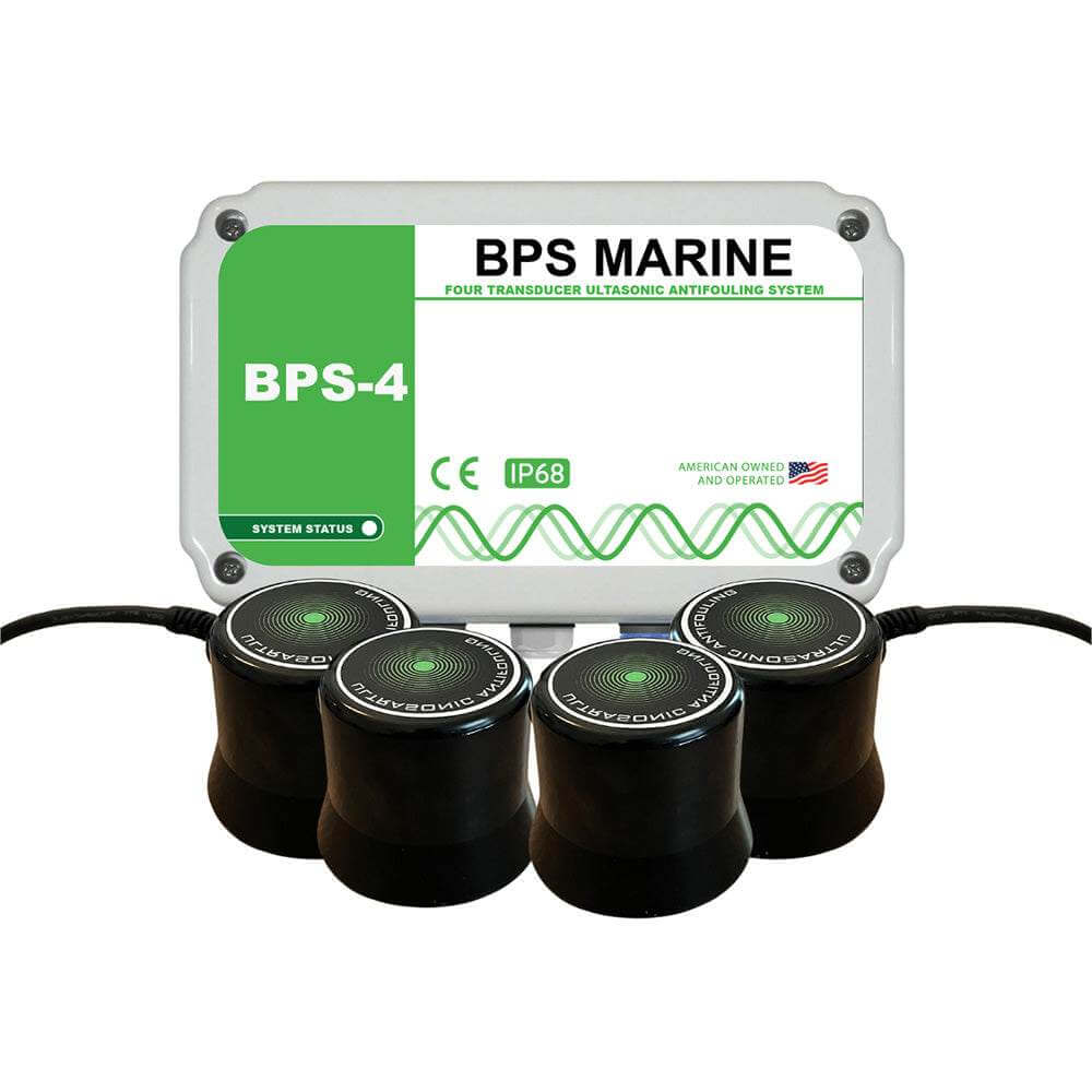 BPS-4 4-Transducer Ultrasonic Antifouling System with control module and cables for boats up to 50ft.