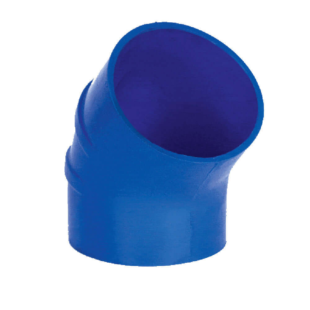 Trident Marine 5" ID 45 Degree Blue Silicon Wet Exhaust Elbow - 240V5000-S/S
