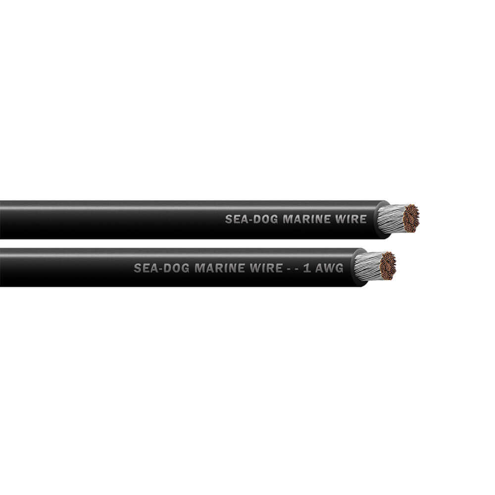 Sea-Dog 1 AWG Black Battery Cable - 50' - 8001011