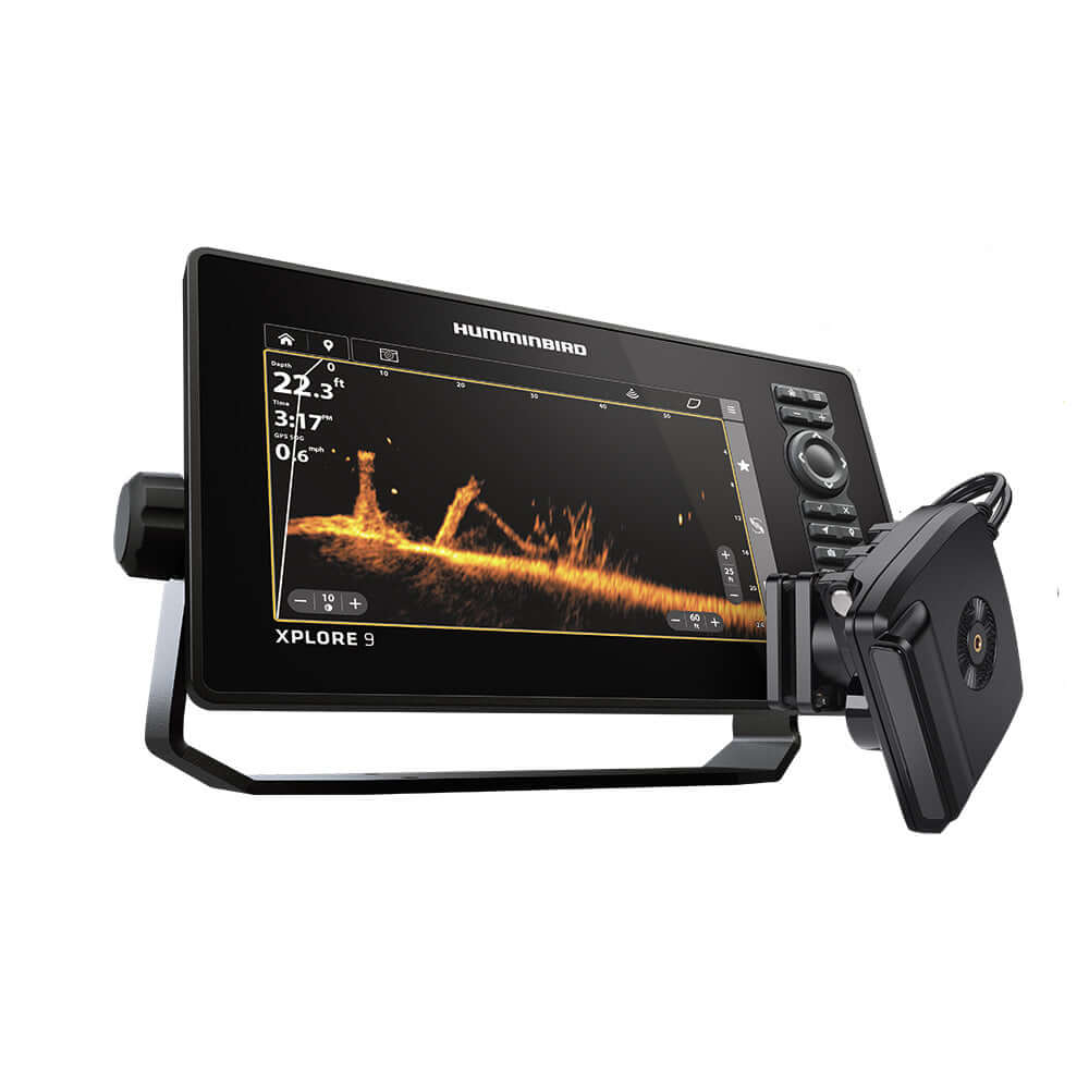 Humminbird XPLORE 9 Control Head Only Mega Live 2 Bundle fish finder with 9-inch touchscreen display and sonar imaging technology