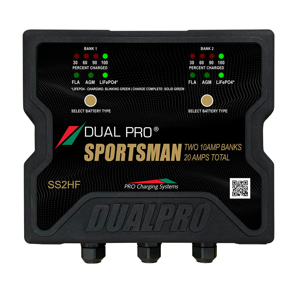 Dual Pro Sportsman Series HF Battery Charter - 20 Amp - 2 Bank - SS2HF