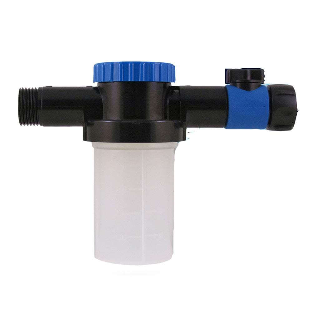 Star brite Salt Off Applicator connected to garden hose for salt removal