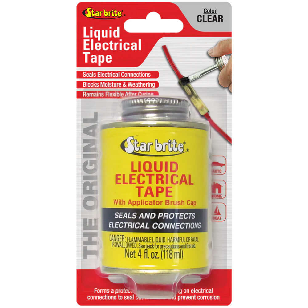 Star brite Liquid Electrical Tape - Clear - 4 oz - 84108