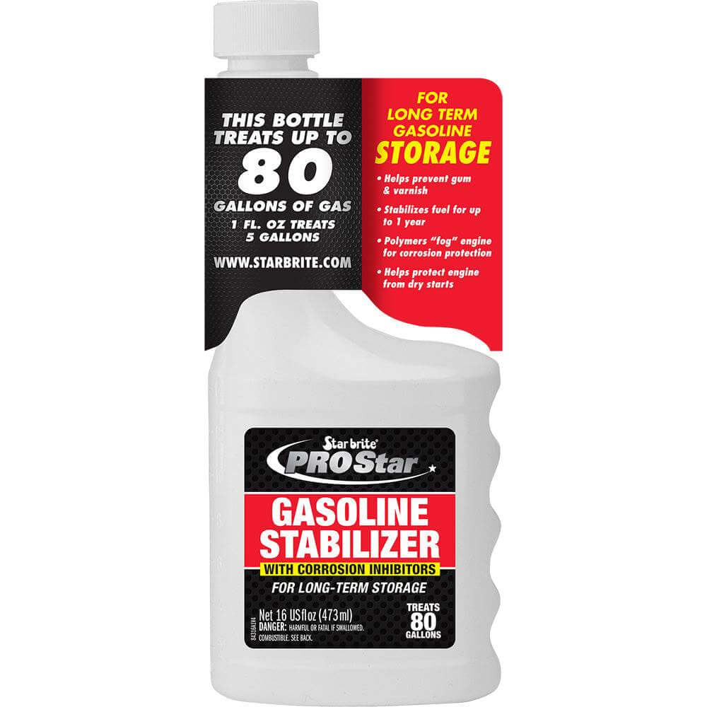 Star brite PRO Star Gas Stabilizer 16 oz bottle with corrosion inhibitors for engine fuel preservation