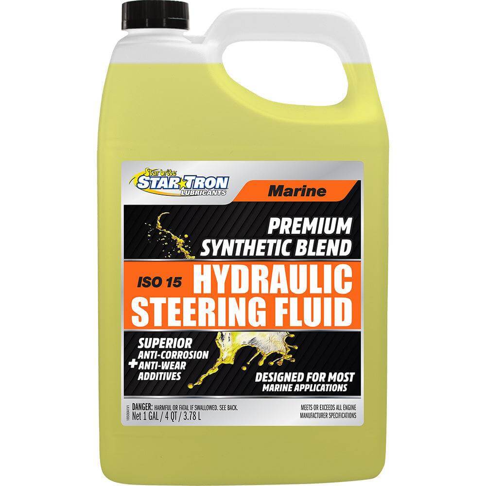 Star brite Hydraulic Steering Fluid ISO 15 Marine Synthetic Blend 1 Gallon container