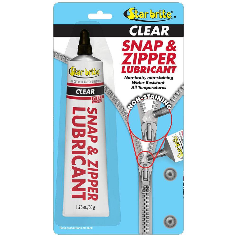 Star brite Snap & Zipper Lubricant clear 1.75 oz protecting snaps and zippers from corrosion and wear