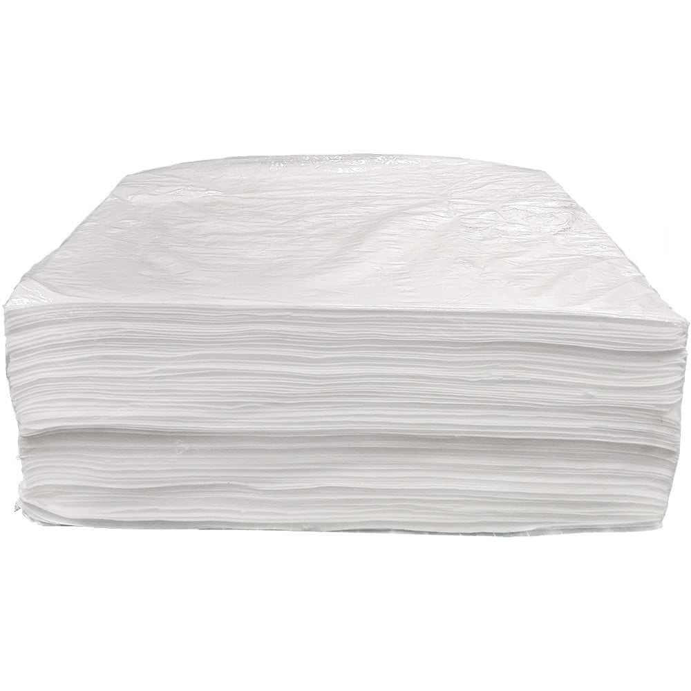 Star brite High-Efficiency Oil Absorbent Sheets absorbing oil and fuel spills in marine and workshop settings, 100 sheets pack