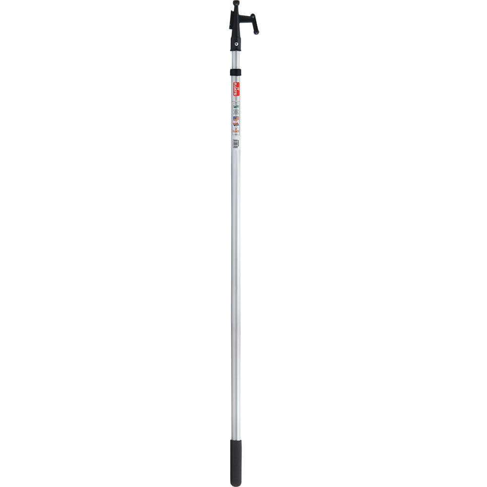 Star brite Telescoping Boat Hook floating aluminum extending from 4.5 to 8 feet with non-slip grip and multi-function hook