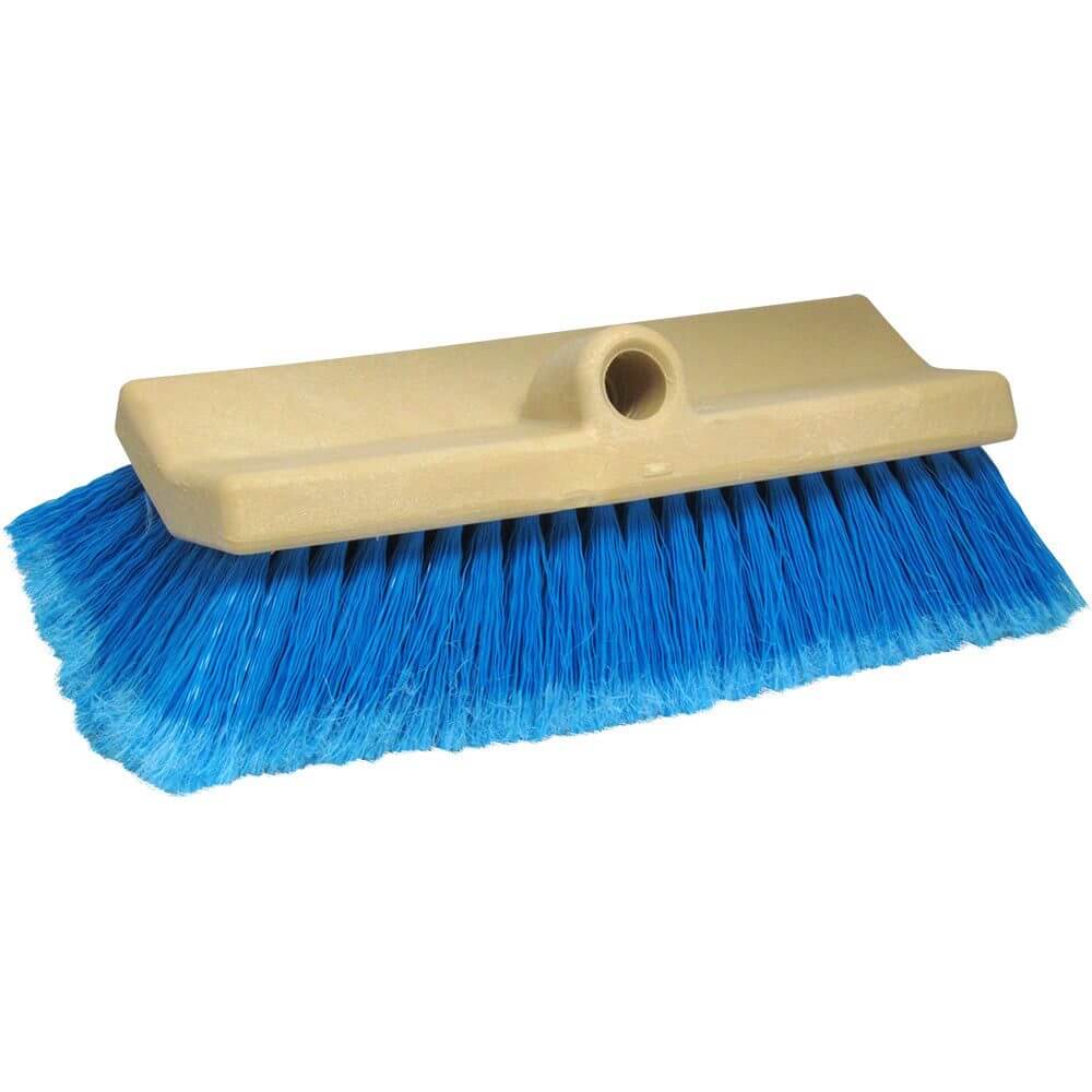 Star brite 10-inch bi-level boat brush with medium blue Star prene bristles for gentle, durable marine cleaning