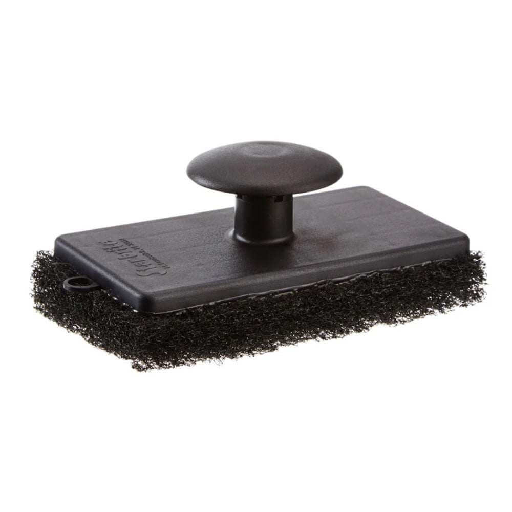 Star brite All-Purpose Coarse black scrubber pad with ergonomic handle for boat cleaning