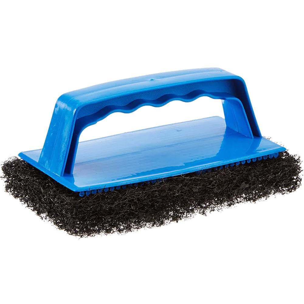 Star brite Coarse Black Scrub Pad with interchangeable handle for heavy-duty cleaning