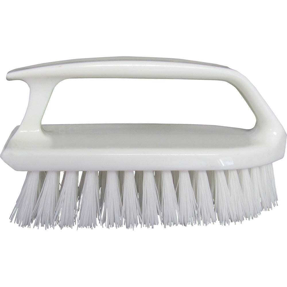 Star brite Heavy-Duty Hand Scrub Brush with 6-inch stiff bristles and ergonomic grip for tough cleaning tasks