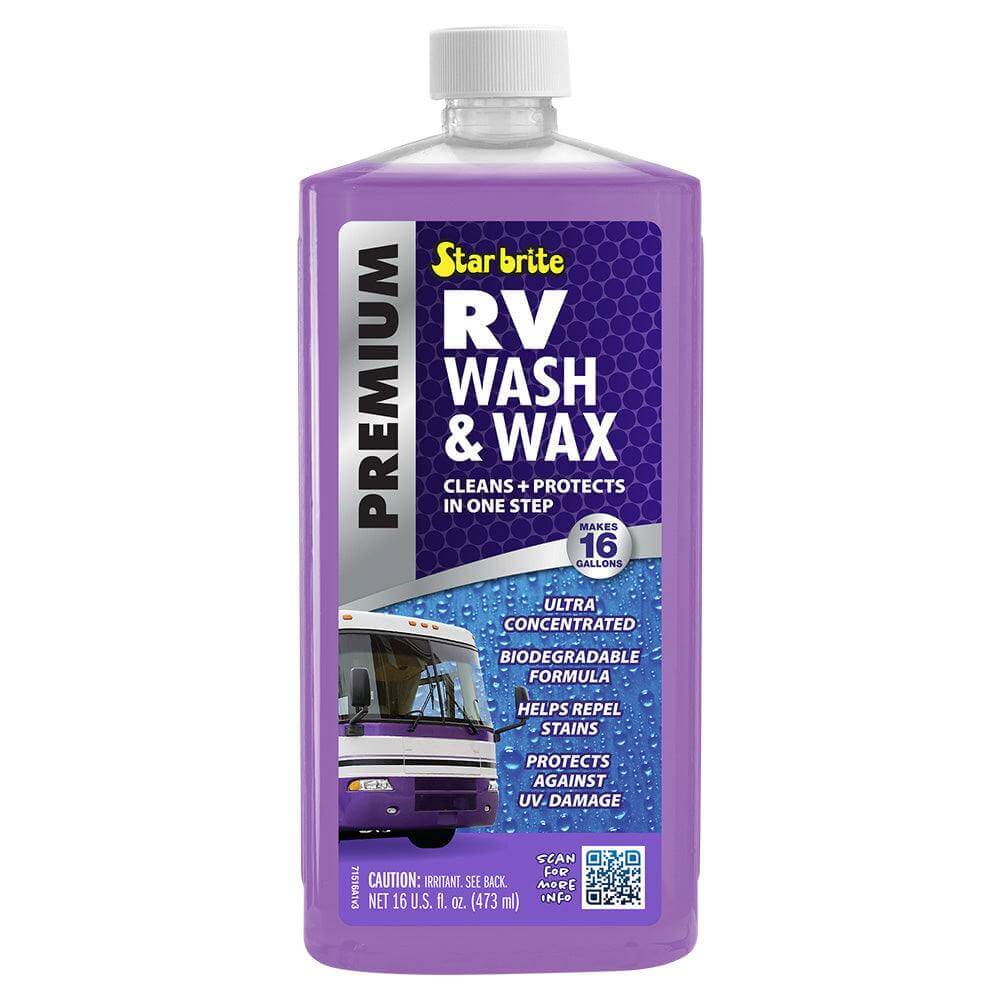 Star brite Premium RV Wash & Wax 16 oz bottle for cleaning and protecting RV exteriors