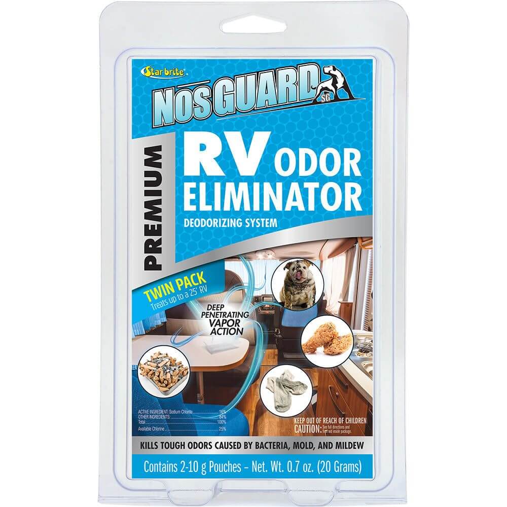 Star brite NosGUARD RV Odor Eliminator 2-pack removing odors in RV and enclosed spaces