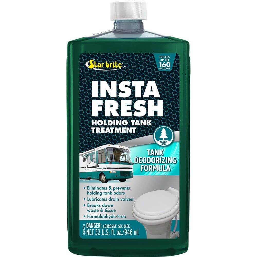Star brite Instafresh 32 oz holding tank treatment bottle with fresh pine scent for RV and marine toilets