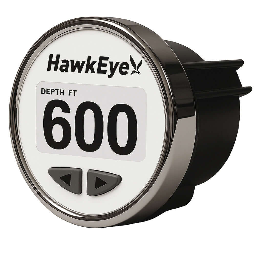 HawkEye DepthTrax Edge In-Dash Depth Finder - HD Color Display - 600' Max Depth - TM Transducer - DT3BX-TM