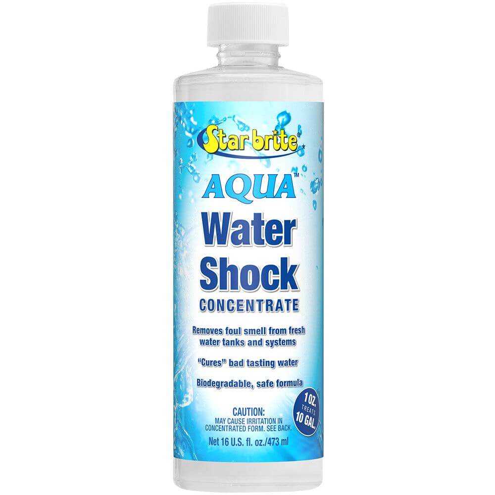 Star brite AQUA Water Shock 16 oz bottle for odor and taste removal in water tanks