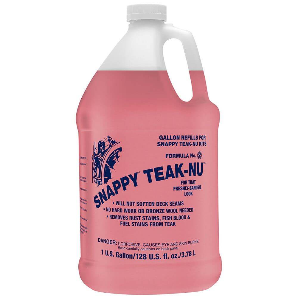 Snappy Teak-Nu Formula No. 2 1 gallon wood renew restore for weathered teak and fine wood decks