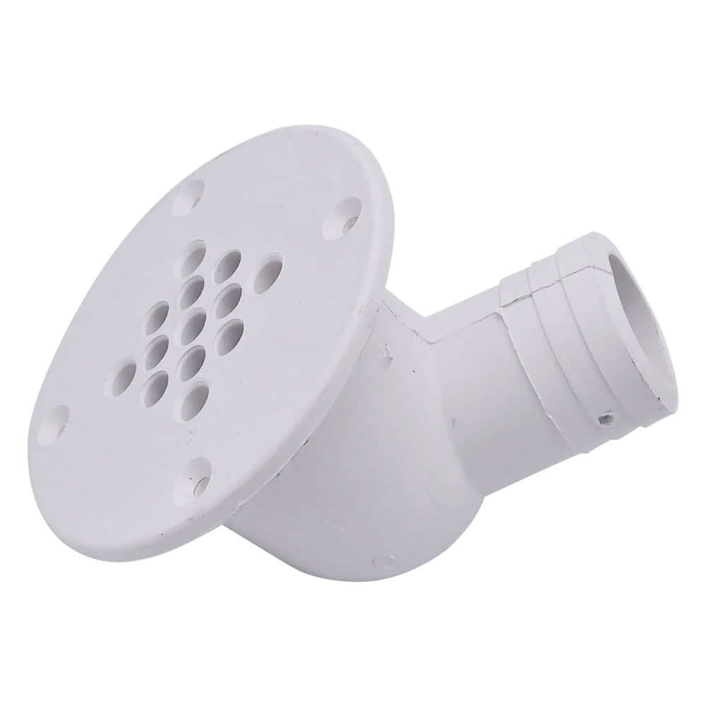 T-M Marine 90-Degree Cockpit Scupper Drain - White - CSD-92-DP