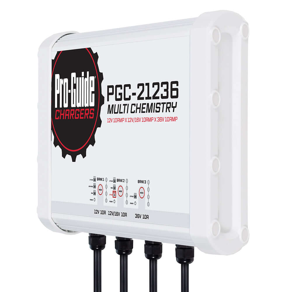 Pro-Guide 3 Bank On-Board Battery Charger - (1) 12V / (1) 12/16V / (1) 36V - 30-Amp - PGC-21236