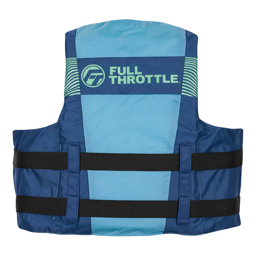 Full Throttle Nylon Life Jacket - Youth - Blue/Black - 112200-500-002-26