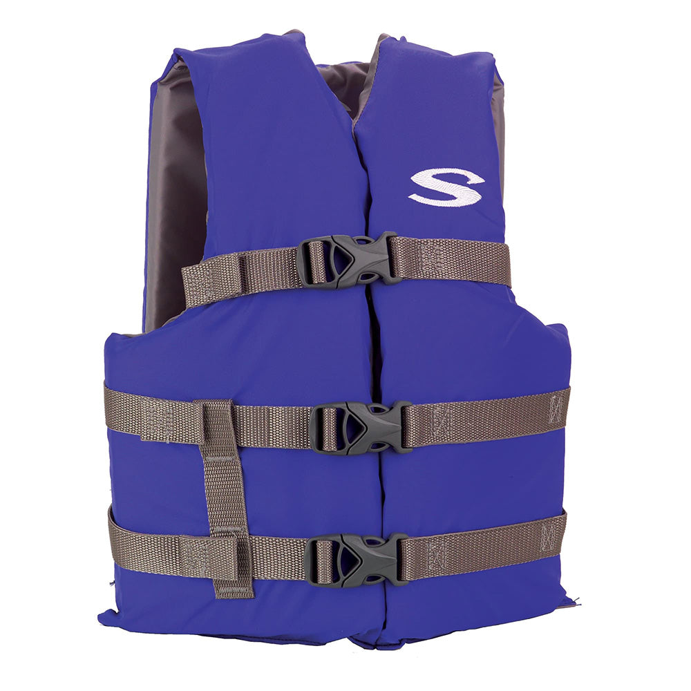 Stearns Adult Life Vest USCG Approved Type III PFD - Blue - Standard Fit - 2158937