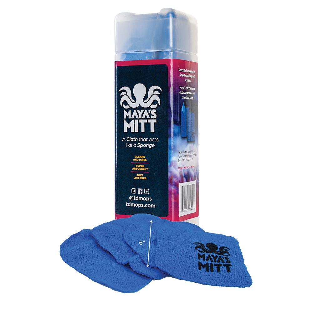TD Mop Maya's Mitt - Detailing Sponge Cloth - 6" x 6" *4-Pack - MMSMALL