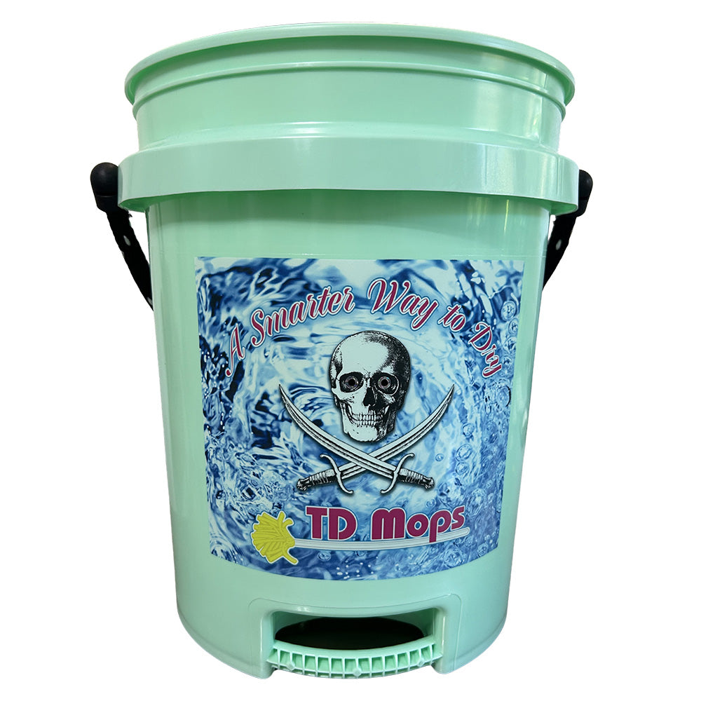 TD Mop TD Grip Bucket - Teal Green - 5 Gallon - GREENGRIP