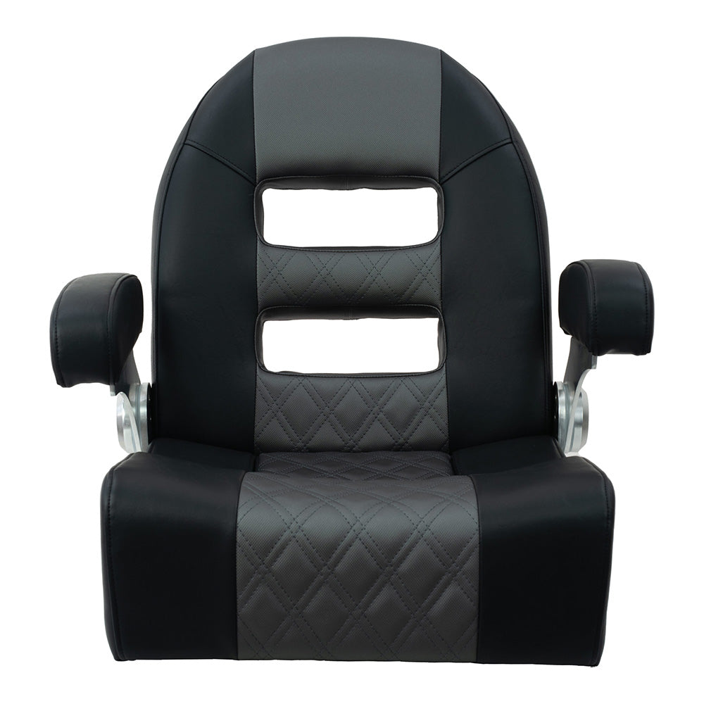 Springfield Console Helm Flip-Up - Black-Grey - 1042035-BLK