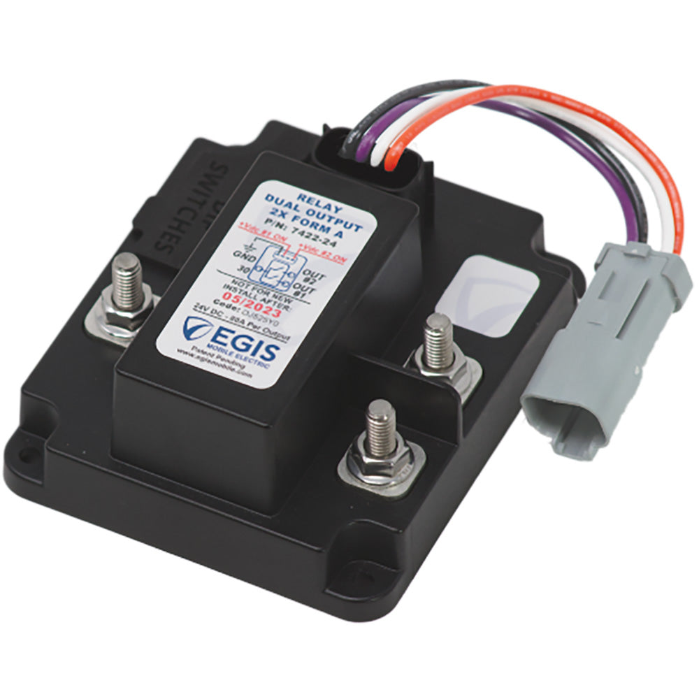 Egis TH3 Dual Relay 2 x 80A - 24V - 7422-24