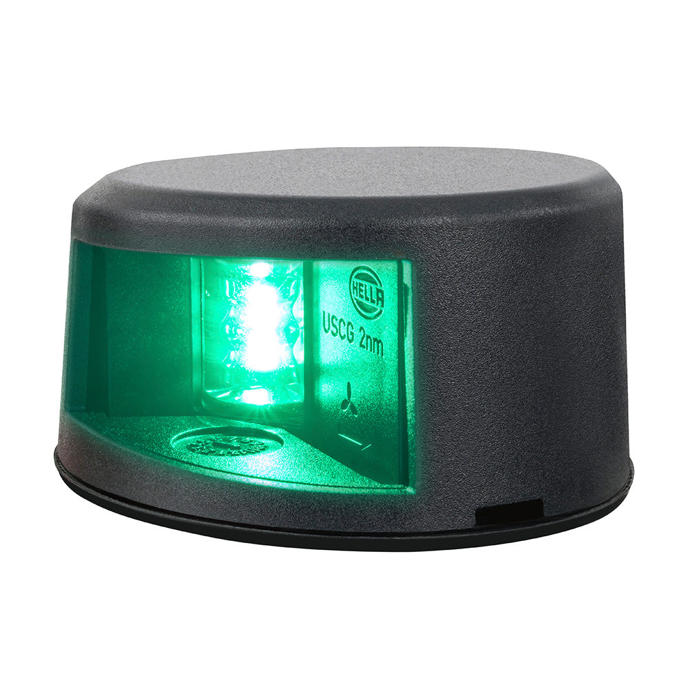 Hella Marine NaviLED Gen II Starboard Deck Mount Navigation Lamp - Black - 17910301