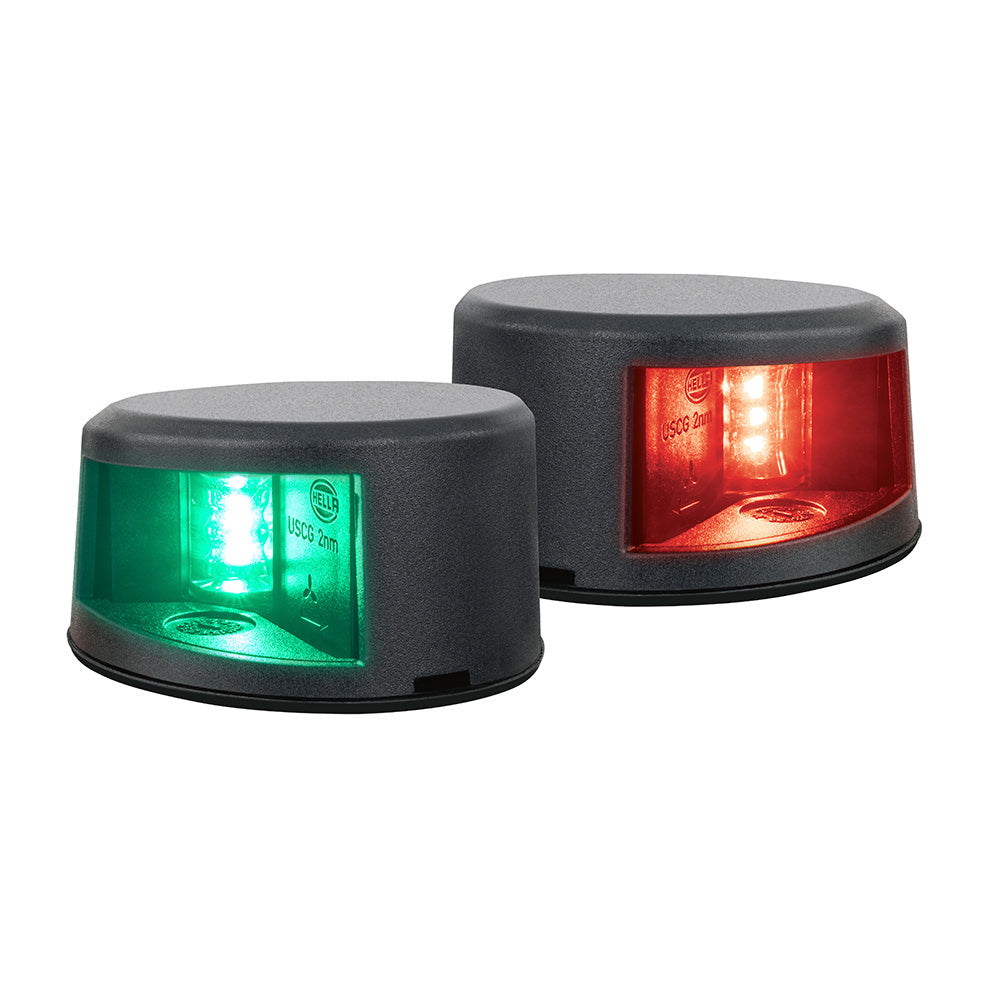 Hella Marine NaviLED Gen II Port/Starboard Deck Mount Navigation Lamps - Black - 17910801