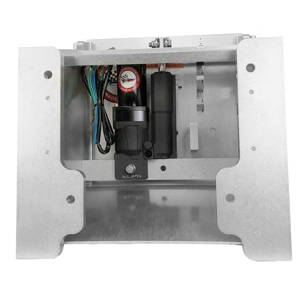Bob's Machine 14" Setback Action Series Hydraulic Jack Plate - Silver - 100-114001-NOPC-NOSPN-NG