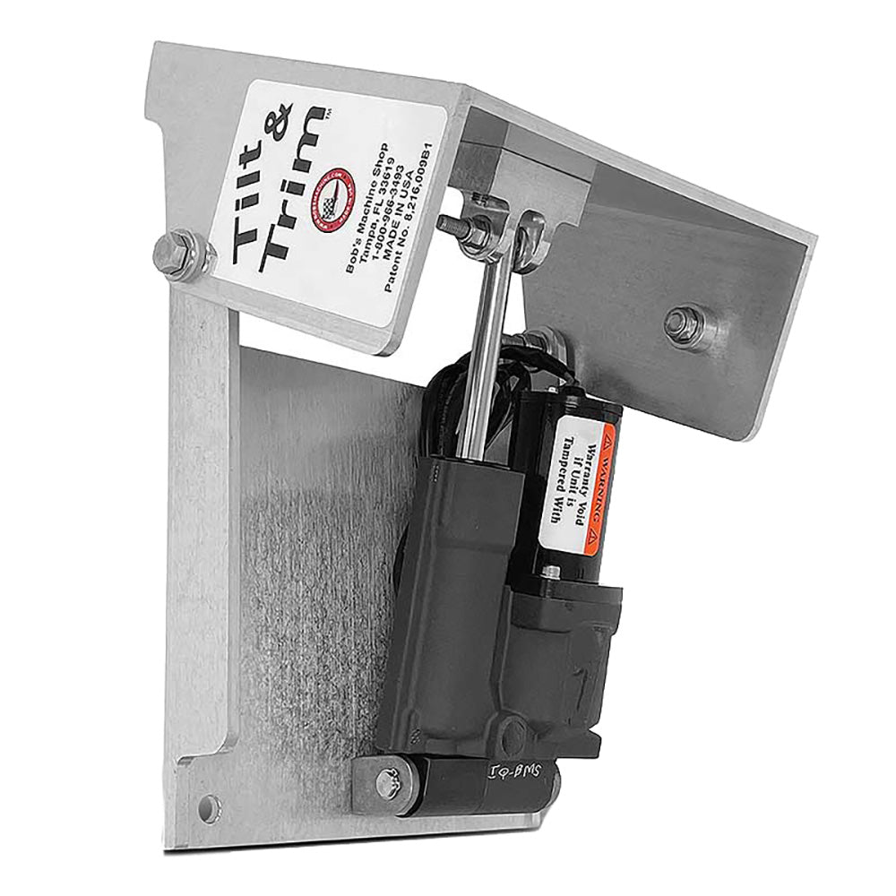 Bob's Machine Action Series Tilt & Trim f/Clamp on Motors - Silver - 30HP - 100-701100-NOPC
